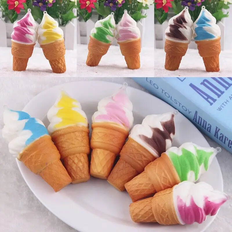 

Mini ice cream LED Flashlight keychain multi-function Keyring Emit light & sound Fun LED lampion Creative Gifts for children