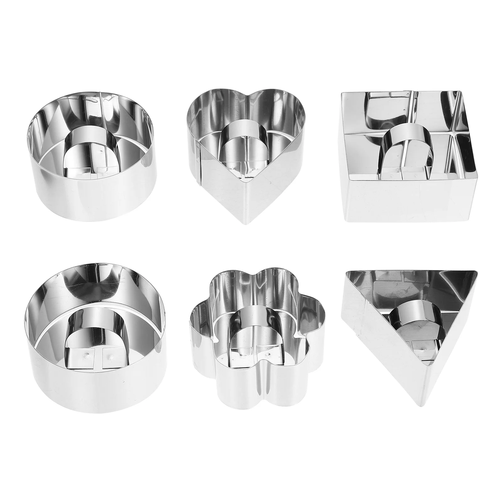 

Ring Rings Cookie Mold Cake Mousse Bakingmolds Pastrybiscuit Heart Dessert Tart Mini Metal Flower Mouldsteel Stainlesscooking