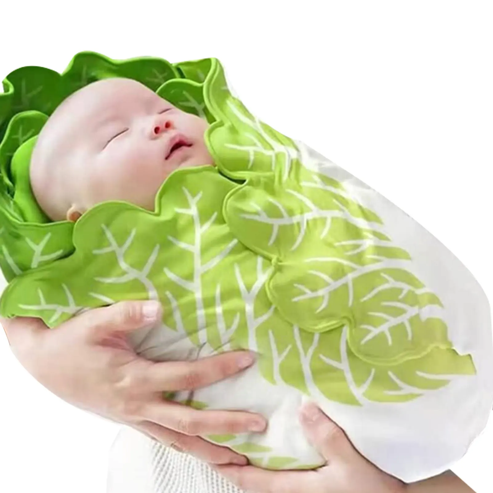 

Swaddle Blanket Safe Healthy Baby Blankets With Cap Soft Cotton Infant Sleep Sack Wrap Sense Of Security Chinese Cabbage Shape