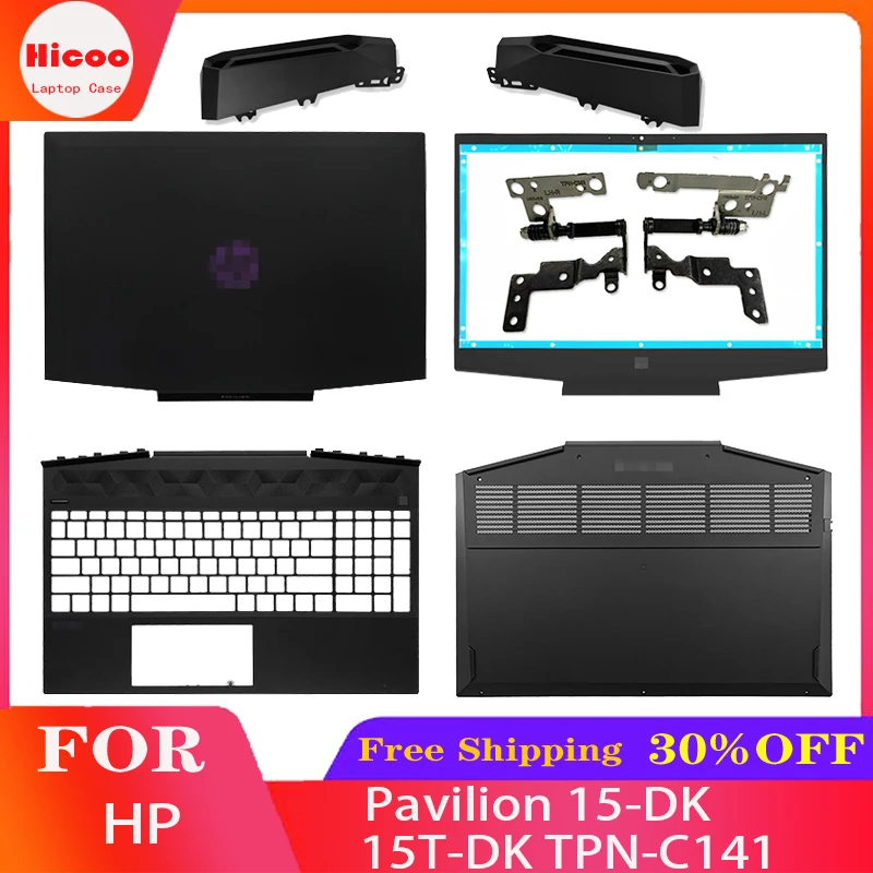 

NEW Laptop Case Cover For HP Pavilion 15-DK Series LCD Back Cover/Front bezel/Hinges/Palmrest Upper Case/Bottom Case L57174-001