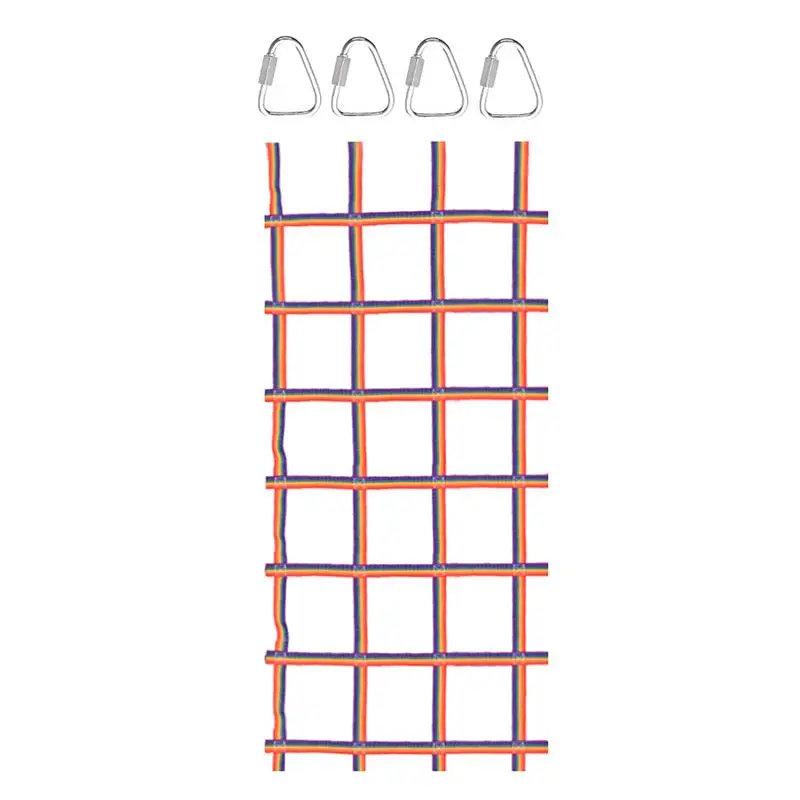 

Climbing Cargo Net For Kids Portable Cargo Net 89''x46'High Strength Polyester Ladder Monkey Bars For Slackline