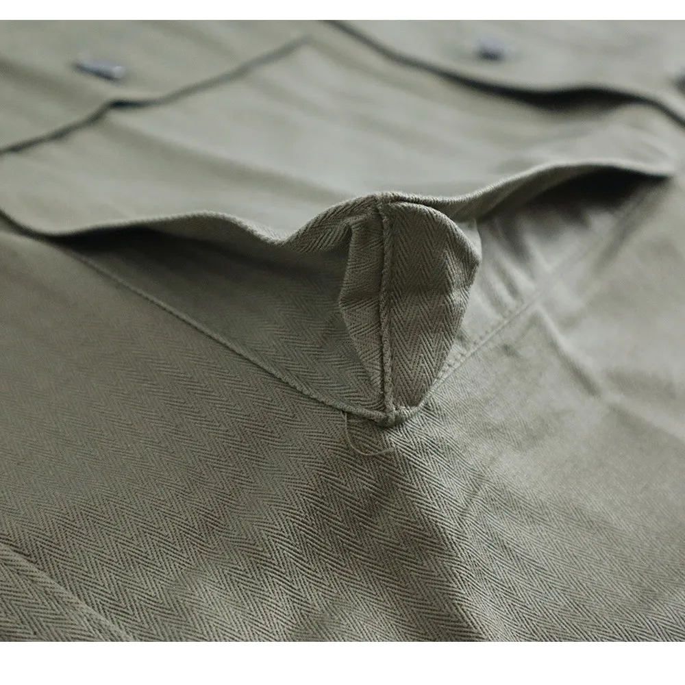 US Army  HBT Jacket Replica WW2  Land Force Coat Running Shirt For Men Training Uniform Outdoor Blouse Windbreaker