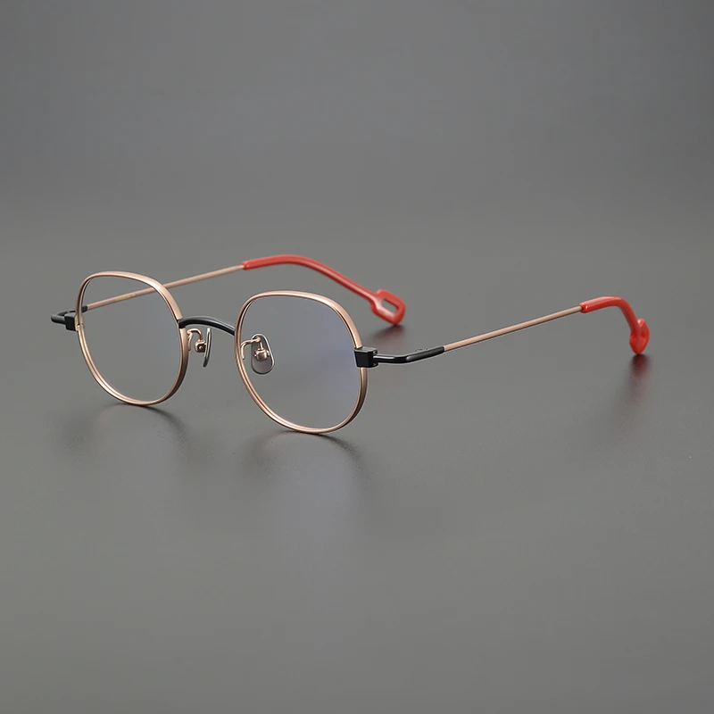Оправа для очков мужчин и женщин из чистого титана винтажная японская оправа