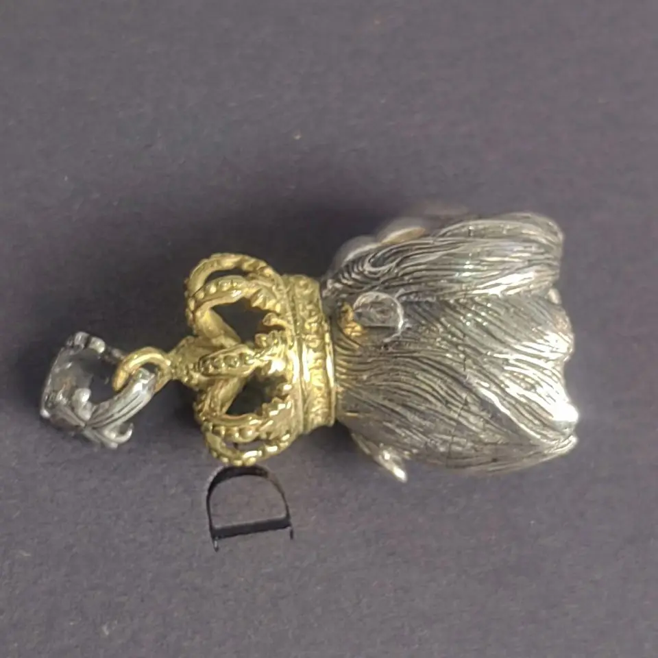 Thai silver man pendant Rasta vibrations gold 925 pure the lion king for | Pendants