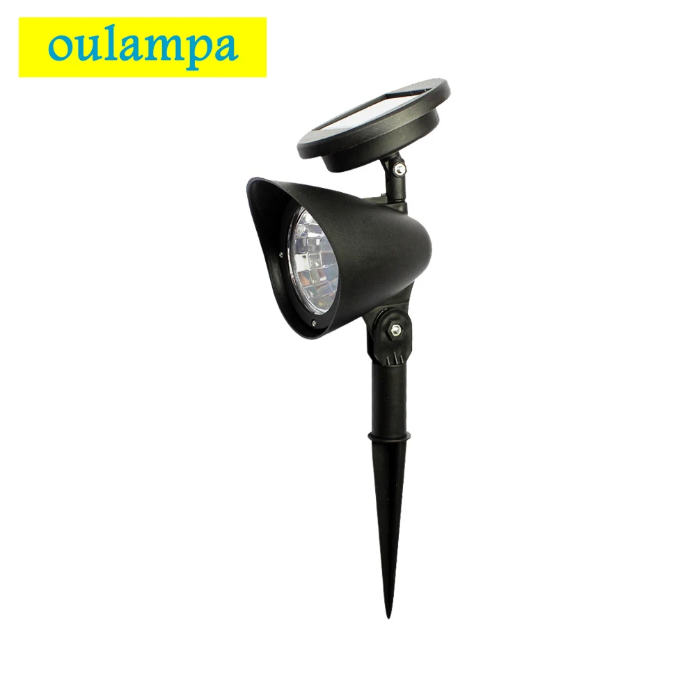 

2Packs 4LED Solar Spotlight Landscape Garden Lights IP65 Waterproof for Lawn Courtyard Park Pathway