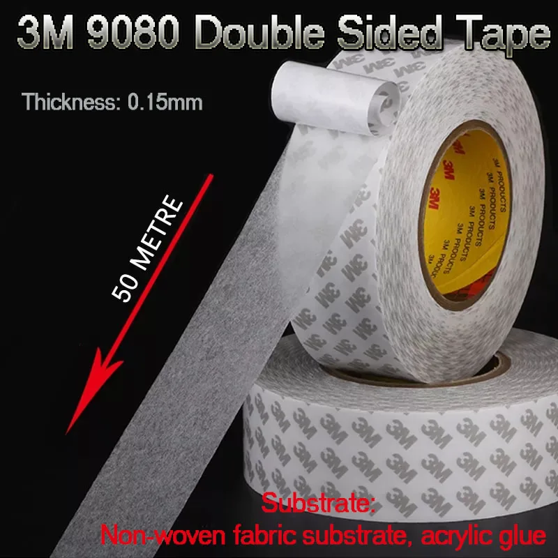 

Ультратонкая полупрозрачная Двусторонняя лента 3M 9080, прочная фиксированная высокотемпературная, без следов, бытовая техника, электронный ...