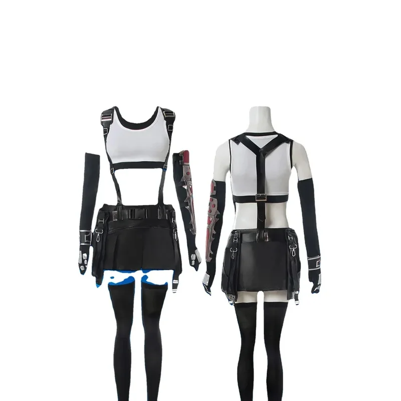 Костюм для косплея последней фантазии 7 ремейк Tifa Lockhart униформа женщин топы