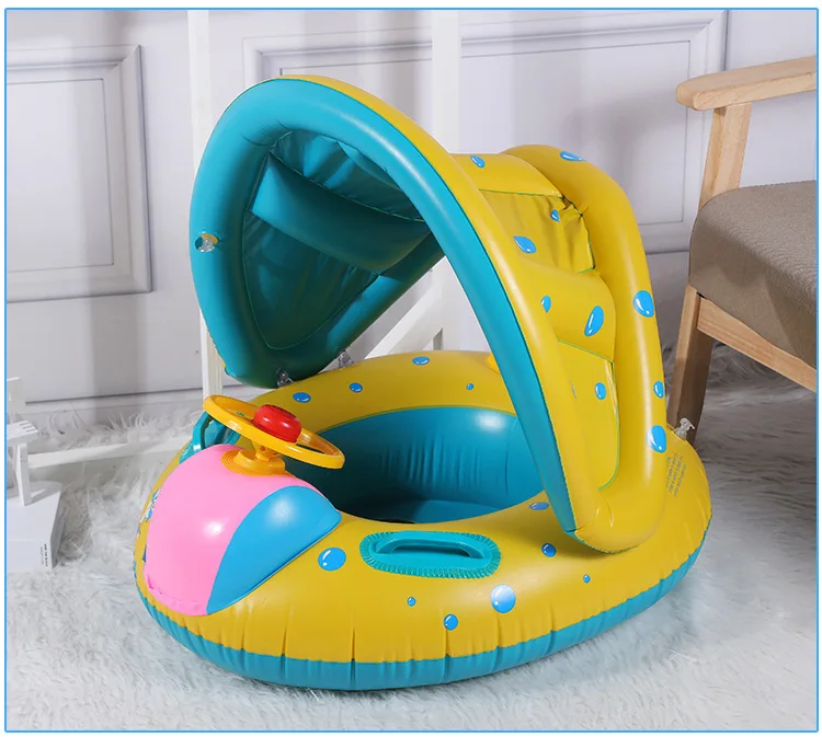 

Большая утолщенная Многофункциональная Защита от опрокидывания Детская безопасность солнцезащитный лосьон для плавания детское рулевое колесо сиденье кольцо в воде