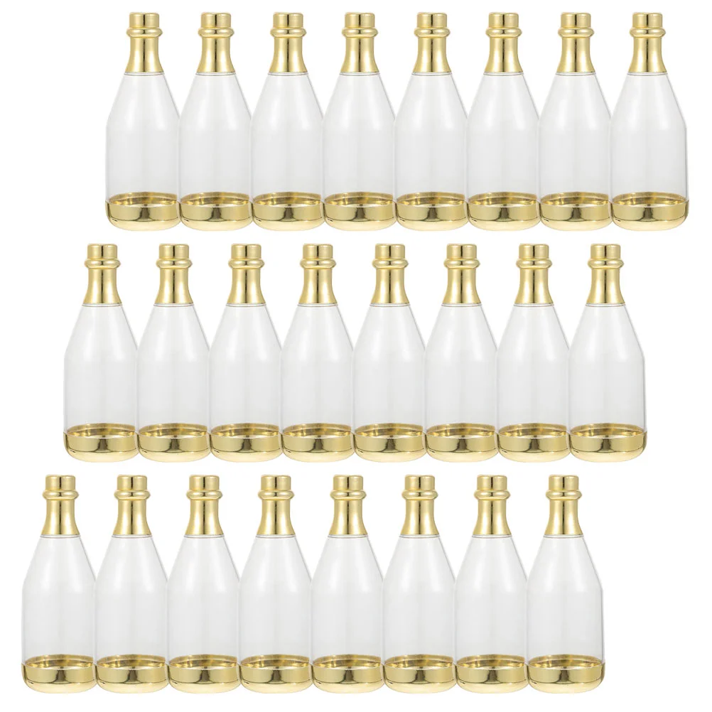 

24 Pcs Candy Box Plastic Bottles Wedding Guests Jar Adults Bridal Shower PS Personalized Container Bride