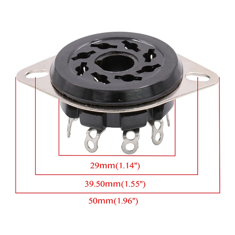 Основание для вакуумной трубки S8WPF 8-контактное из Bakelite CV181 5881 6SN7 KT88 EL34 6550 6SL7 KT66 6CA7