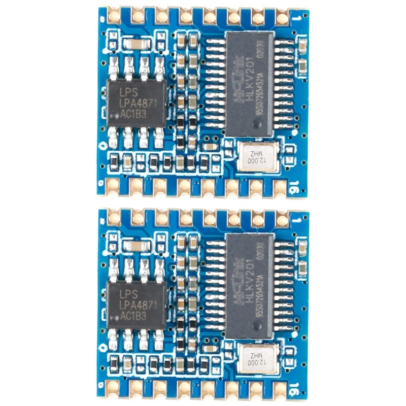 

JABS 2X Hi-Link/HLK-V20 Smart Voice Recognition Control Board Module Serial Port Module Dual-Mode DIY