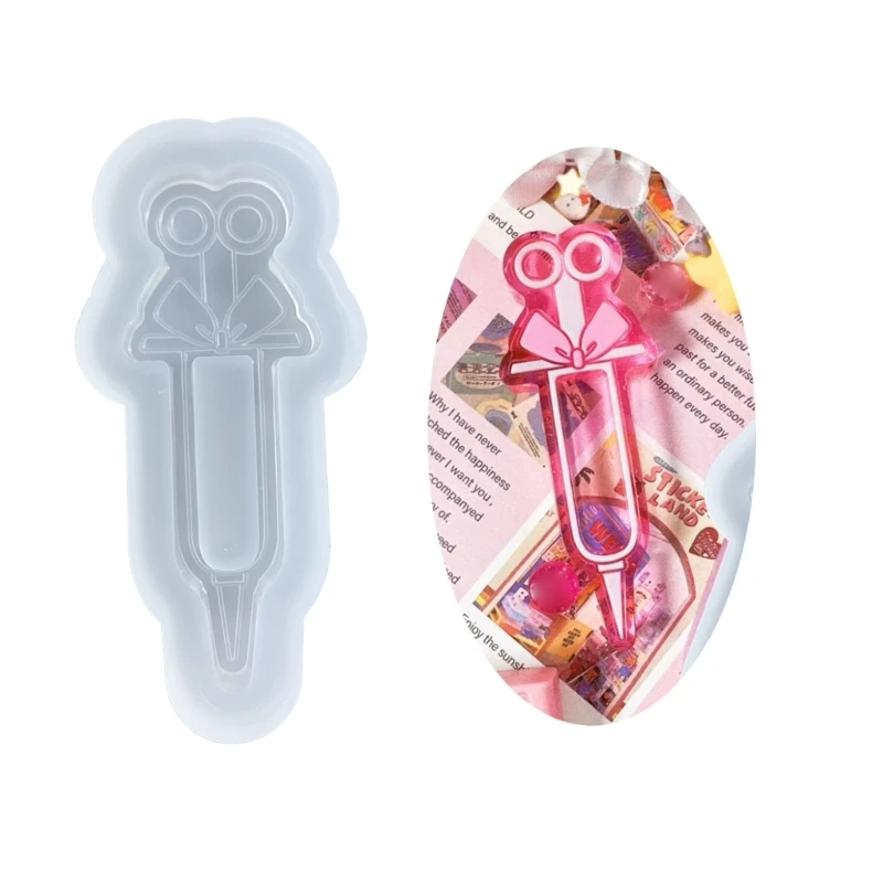 

Needle Resin Shaker Molds Handmade Pendant Decoration Silicone Molds Quicksand Keychain Mold Easy to Clean Drop shipping