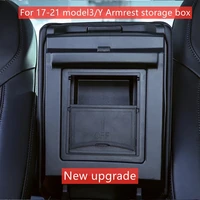 for tesla model 3 y center console organizer armrest hidden storage box for 21 tesla model 3 car accessory auto armrest holder b