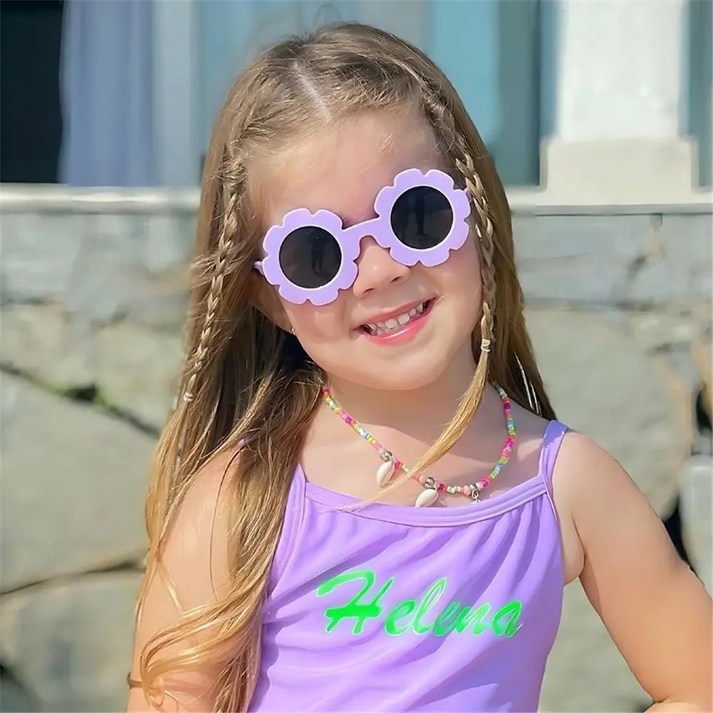 Красочные детские дневные Модные солнцезащитные очки в круглой оправе для