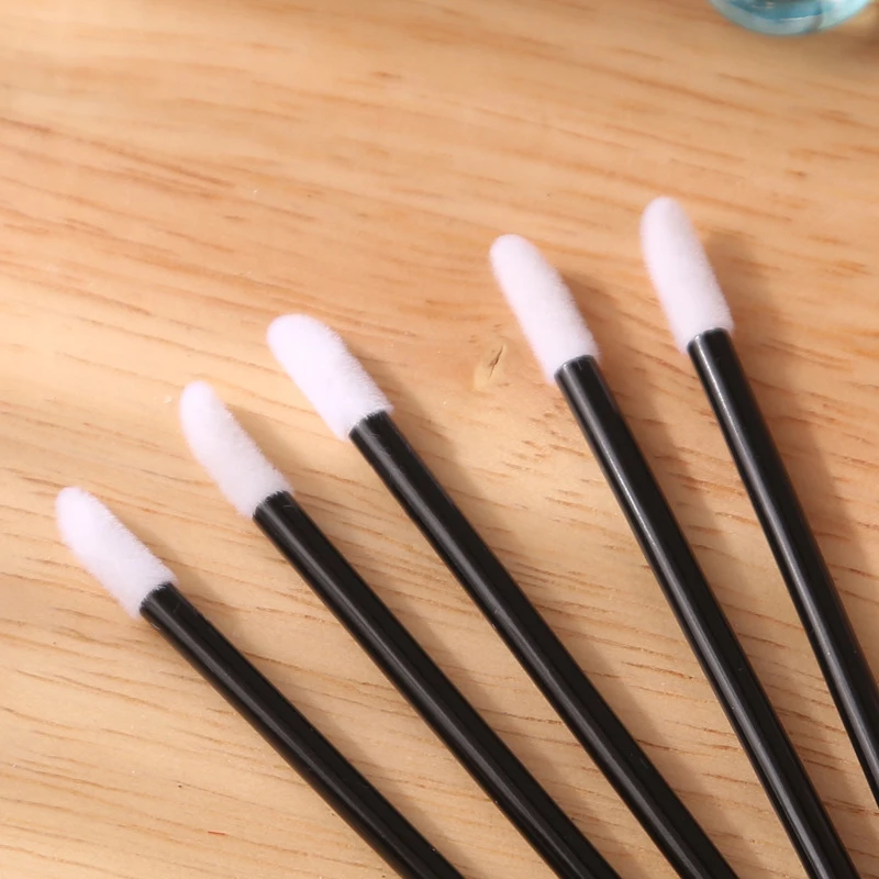 

Mini Lip Brush Stick Lip Gloss Brush Lip Tint Mud Brush Soft Makeup Brush Lipstick Brush 50pcs Set Disposable Lip Brush