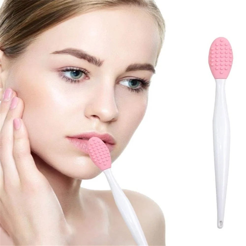

6 Colors Silicone Multifunction Wash Face Exfoliating Blackhead Cleansing Brush Lip Brush Clean Pores Professional Beauty Tools