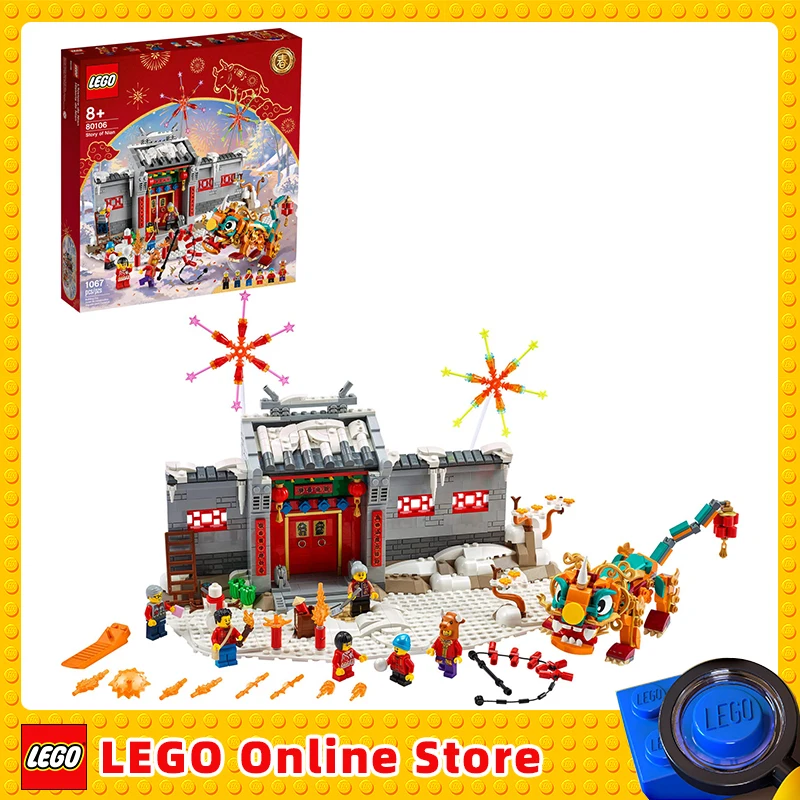 

LEGO & Story of Nian 80106 Building Kit; Collectible, Educational, Lunar New Year Gift Toy for Kids (1067 Pieces)