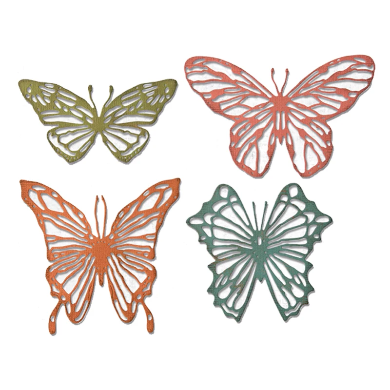 

Новинка 2020, металлические пресс-формы с кружевом и бабочкой и вырезанными животными насекомыми, для скрапбукинга, рукоделия, изготовление поздравительных открыток