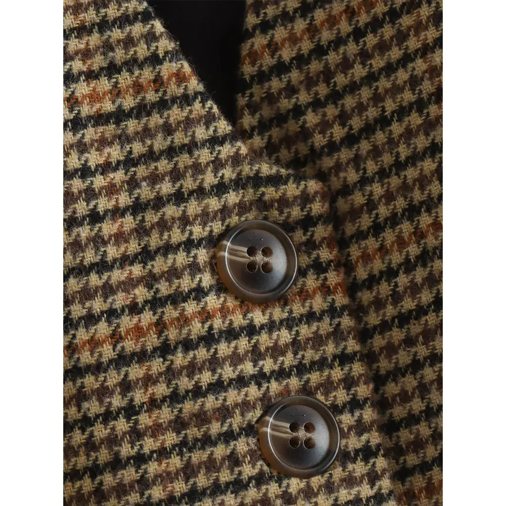 Современный женский жилет DUOPERI из Tweed Basics без рукавов с V-образным вырезом