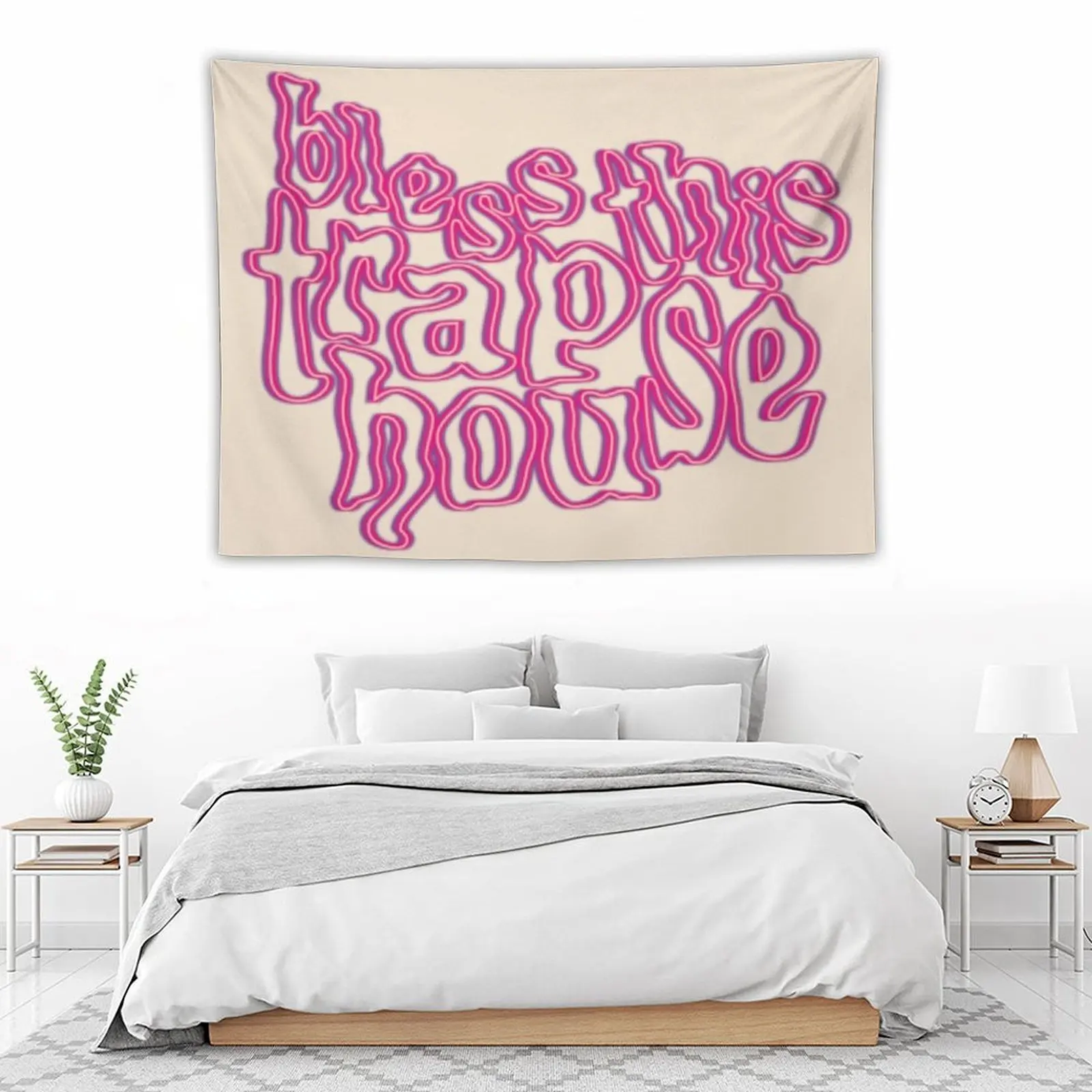 Украшение для дома с надписью bless this trap