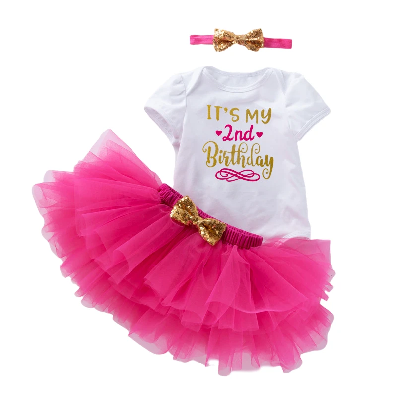 

2nd Birthday Outfit Toddler Baby Girls Formal Dresses Pageant Party Dresses 2 Year Old Baby Girl Birthday Dresses