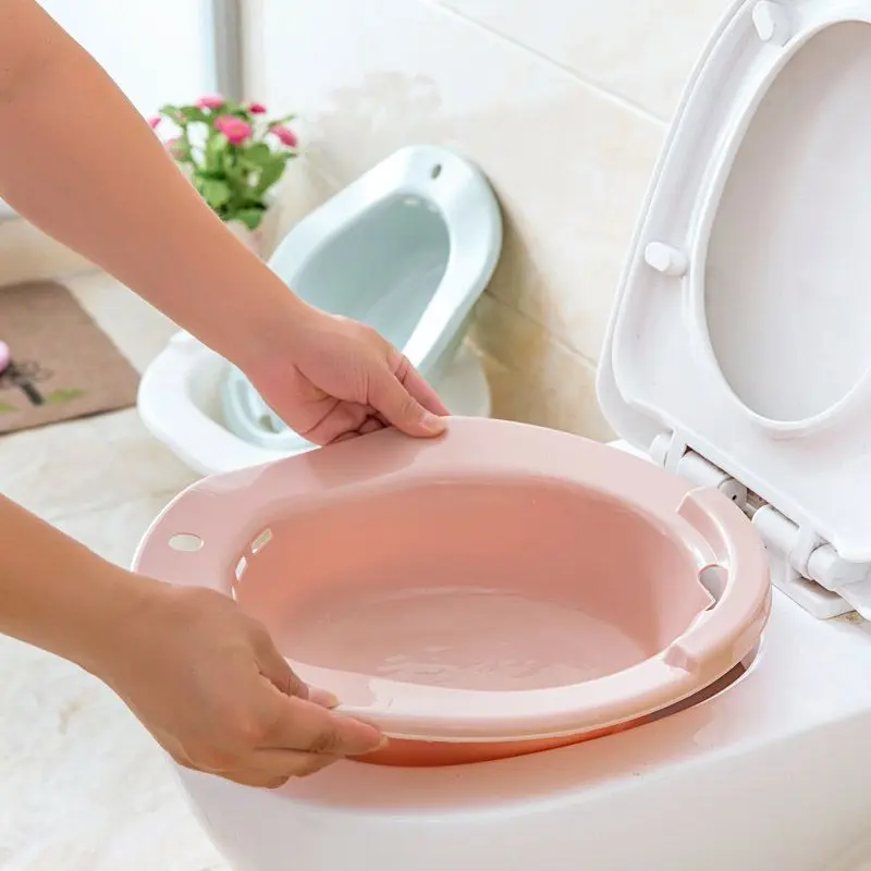 

Hip Bath Tub Bath Basin For Toilet Seat Postpartum Care Plastic Treatment Squat-Free Basins Pregnant Women Bathroom Accessories