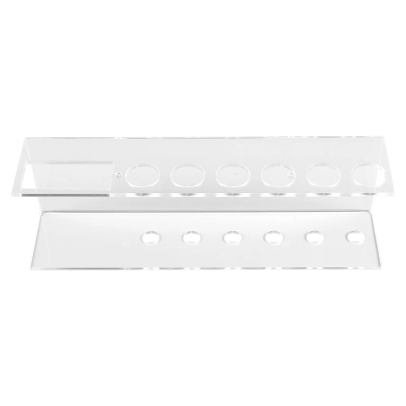 

Wall-Mounted Acrylic Dry Erase Marker Holder, 6 Slot Clear Eraser Marker Organizer For Office School Home