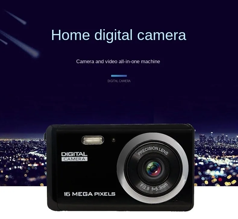 New 16 million HD 8X video and photo integrated home camera 2.7 inch HD digital camera professional camera The price of enlarge