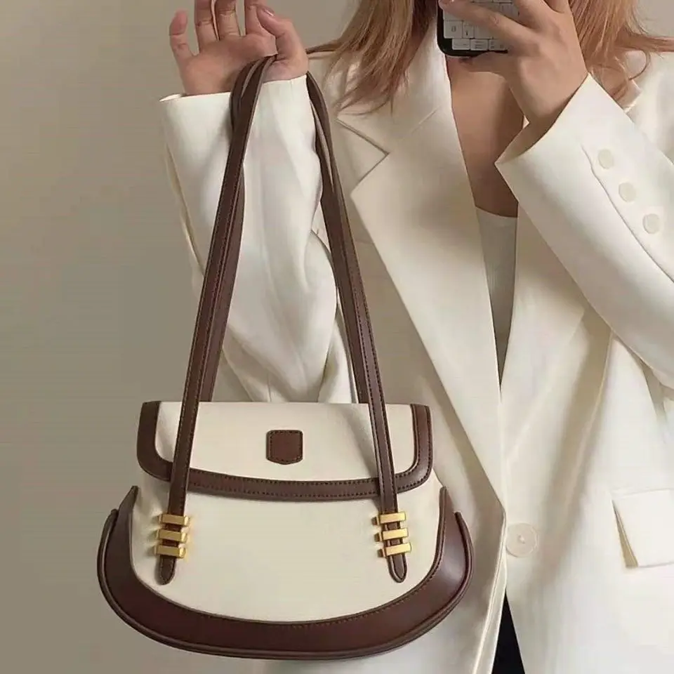 

Французская винтажная женская сумка через плечо, роскошные дизайнерские текстурные маленькие сумочки из искусственной кожи, элегантные модные женские сумки-тоут