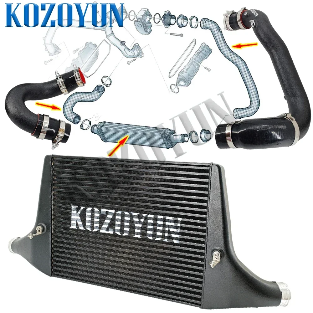 Комплект впускной трубы заряда интеркулера для Audi EA839 A6 A7 C8 55TFSI 3.0TSFI 2019+