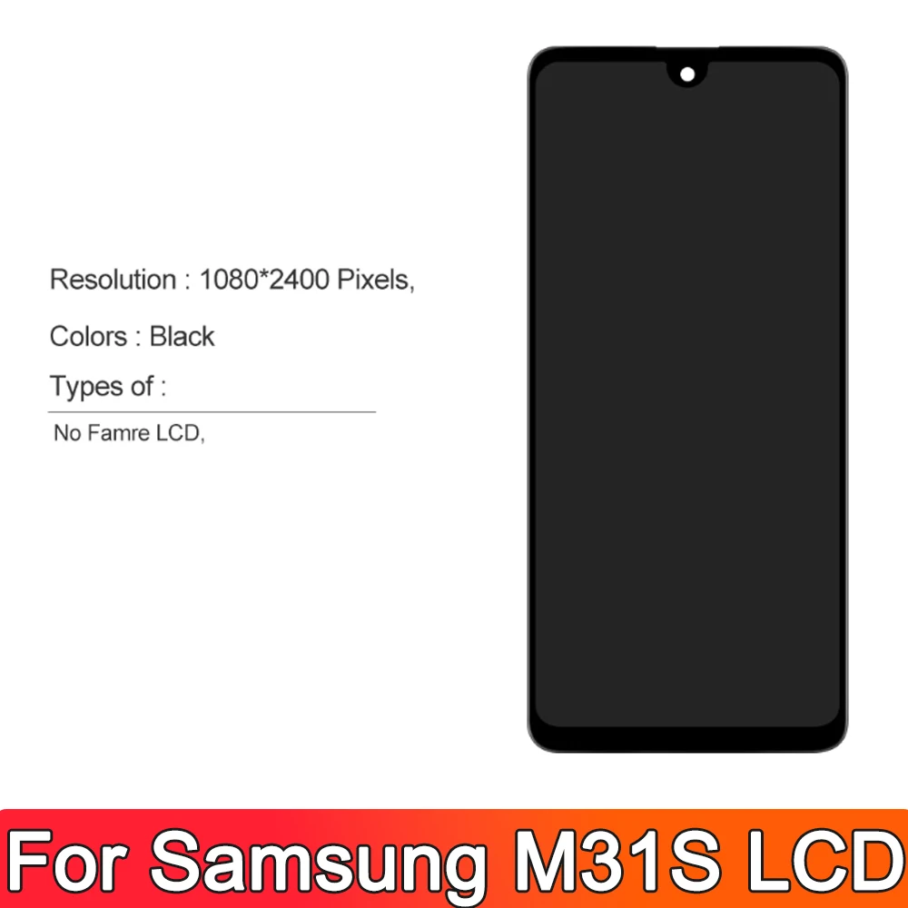 Для Samsung Galaxy M31S экран дисплея M31s SM-M317F M317F/DS ЖК-дисплей с дигитайзером сенсорного