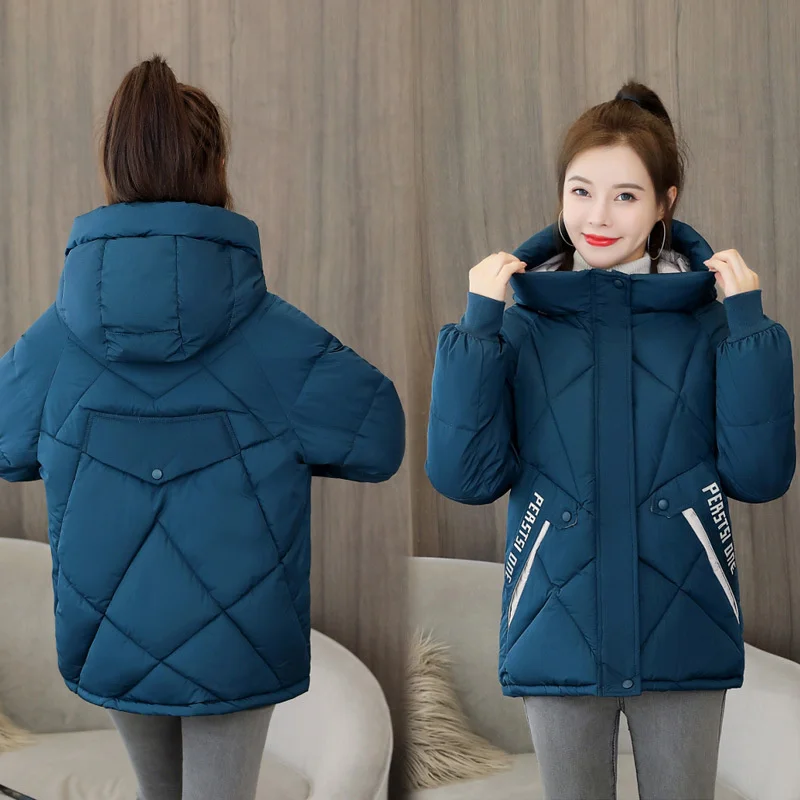 Short Thin Down Jacket for Women Demi-season Parka New In Outerwear Spring Hooded Winter Quilted Padded Coat Oversize 2023 Hot