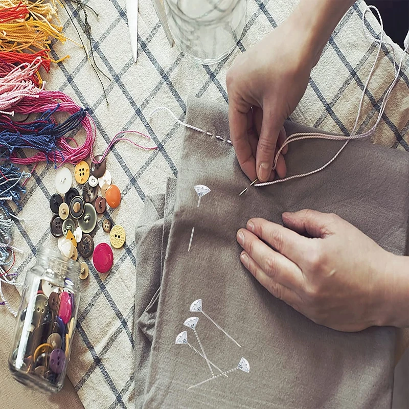 

Bouquet Pins Corsages Flower Pins For Wedding Sewing Crystal Head 100PCS/SET