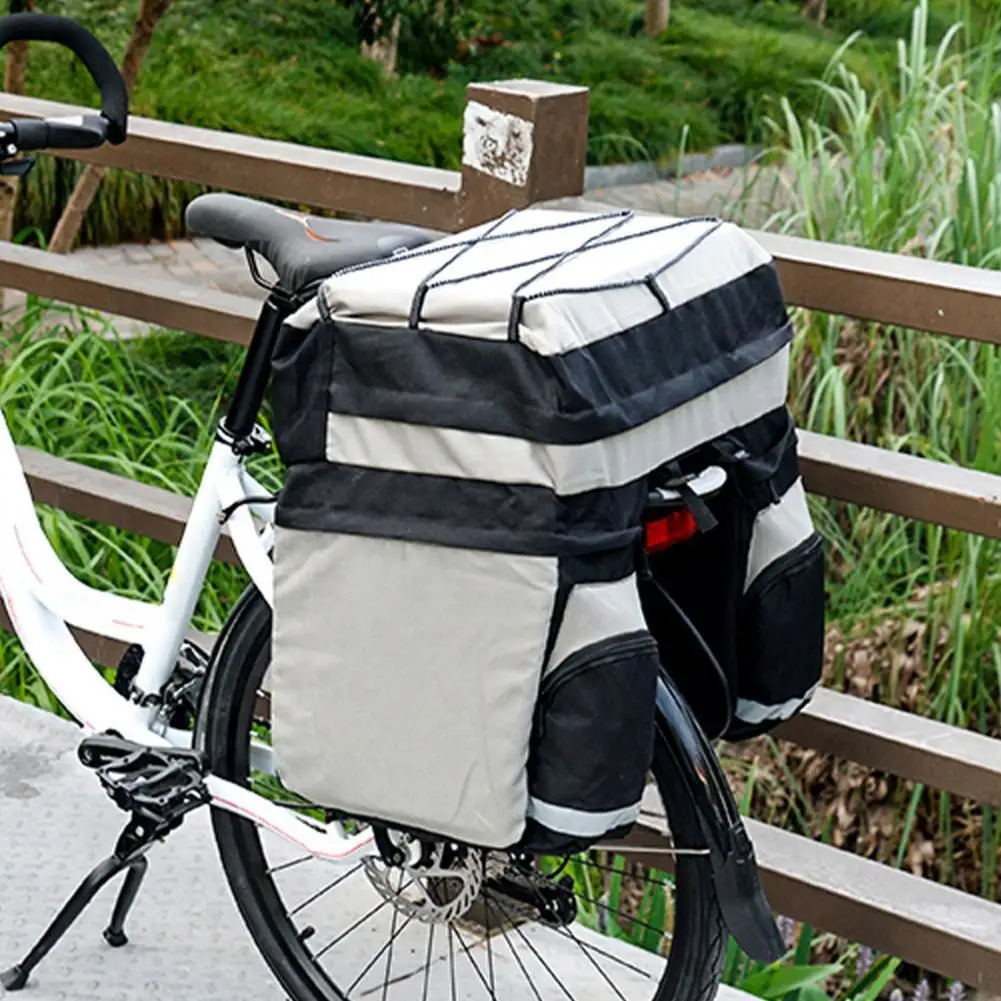 

60L Universal Bike Rear Bag Waterproof Double Side Multi-purpose Bike Seat Bag Cycling Equipment Bike Accessories