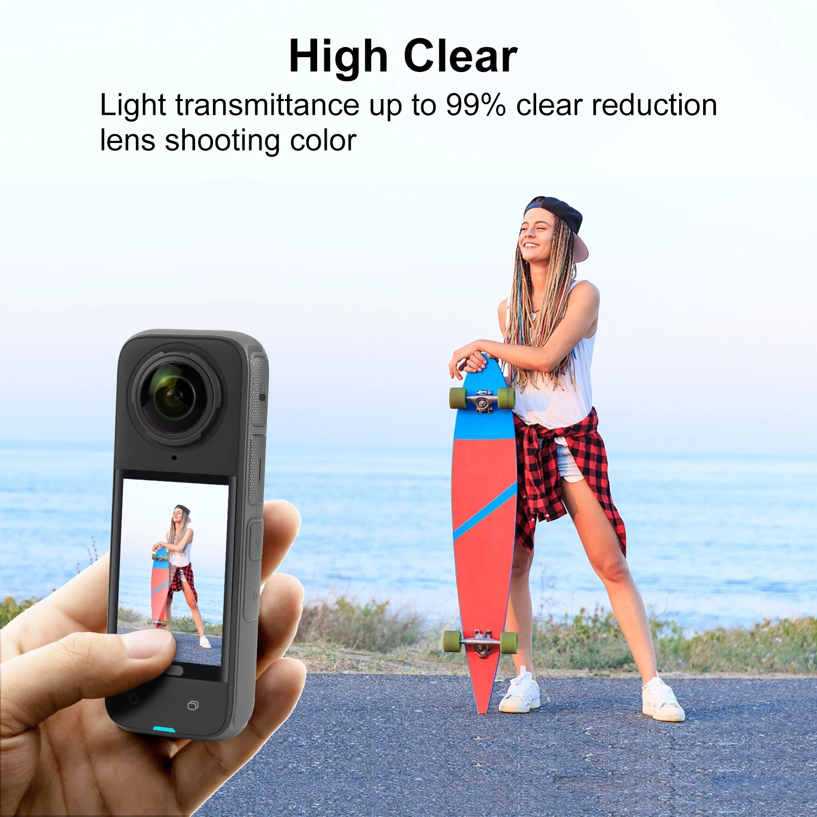 Улучшенное закаленное стекло для защиты экрана Insta360 X4 аксессуары пленка против