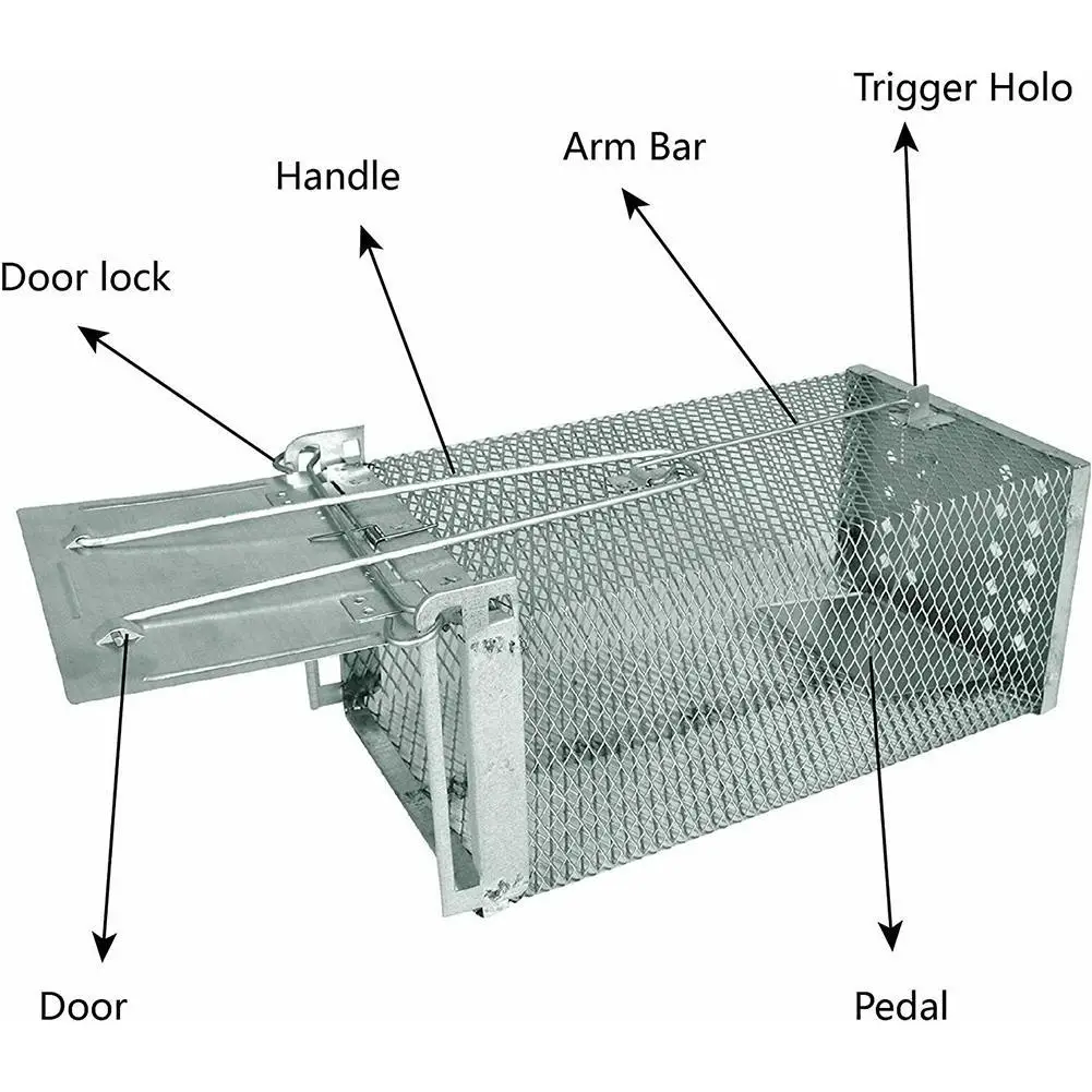 Клетка для живой ловли грызунов, мышей и вредителей с автоматическим контролем приманки.