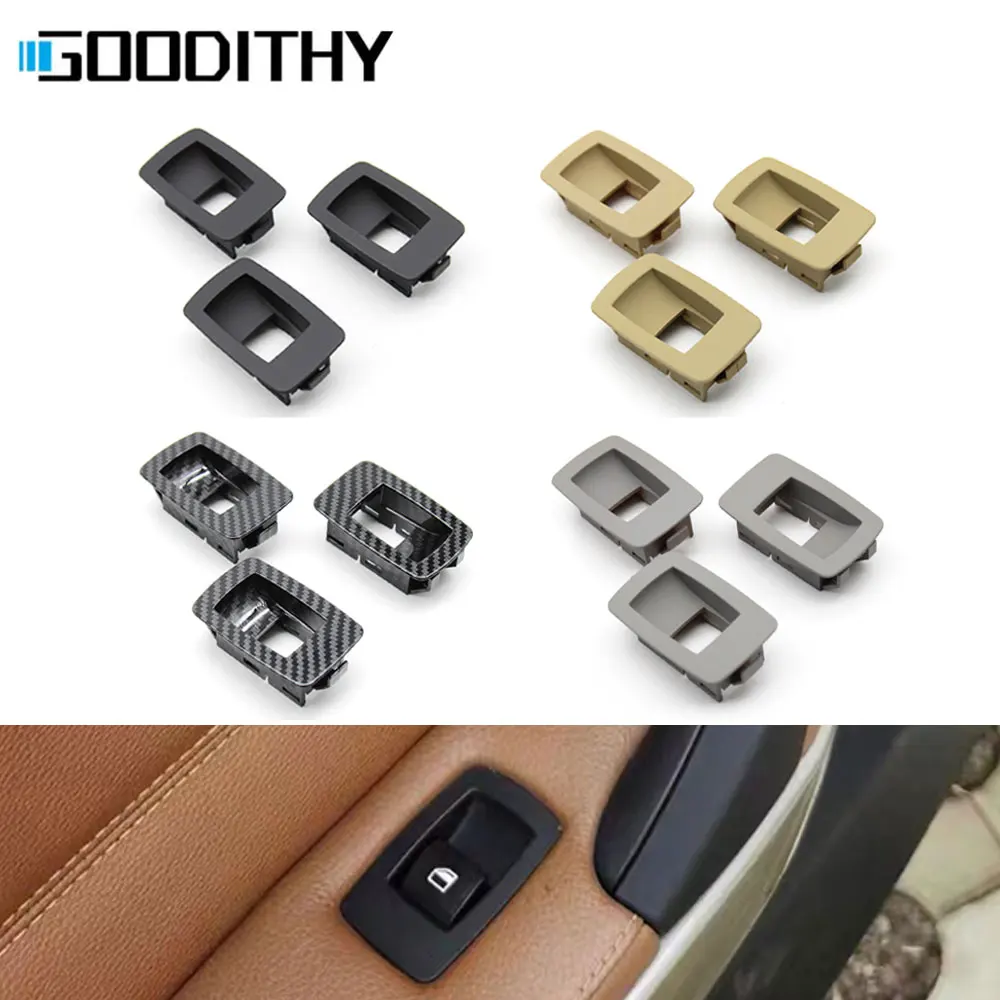 

Car Front Rear Paasenger Door Window Switch 3PCS Cover Panel Replacement For BMW 3 Series E90 E91 316 318 320 325 328i 2004-2012