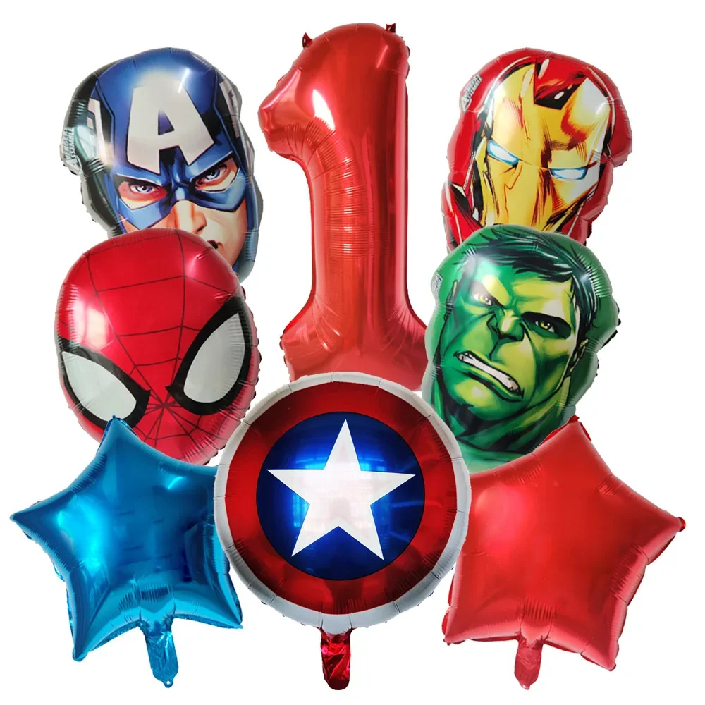 8 шт. голова персонажа из мультфильма 32 дюйма воздушный шар фольги на день