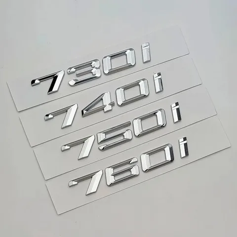 3D ABS Автомобильный багажник 730d 730i 740i 750d 760d 745i 750i 760i буквы Логотип эмблема наклейка для BMW E38 E65 F01 F02 E66 G11 G12