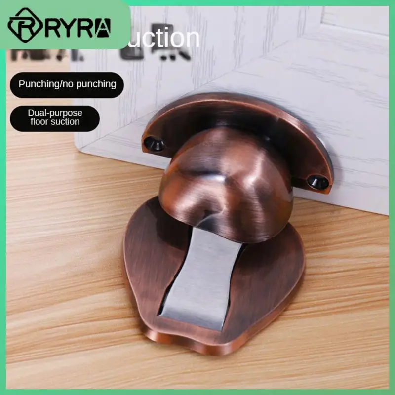 

Door Stopper Punch-free Anti-collision Door Suction Plastic Creative Door Wall Buffer Household Ground Suction Invisible Mute