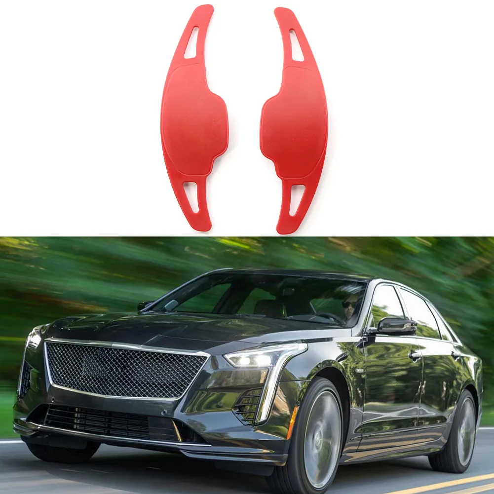 

2PCS Car Accessories Steering Paddle Shifter Extension For Cadillac CT6 XT5 2016-2019 Aluminum Shift Paddle Blade