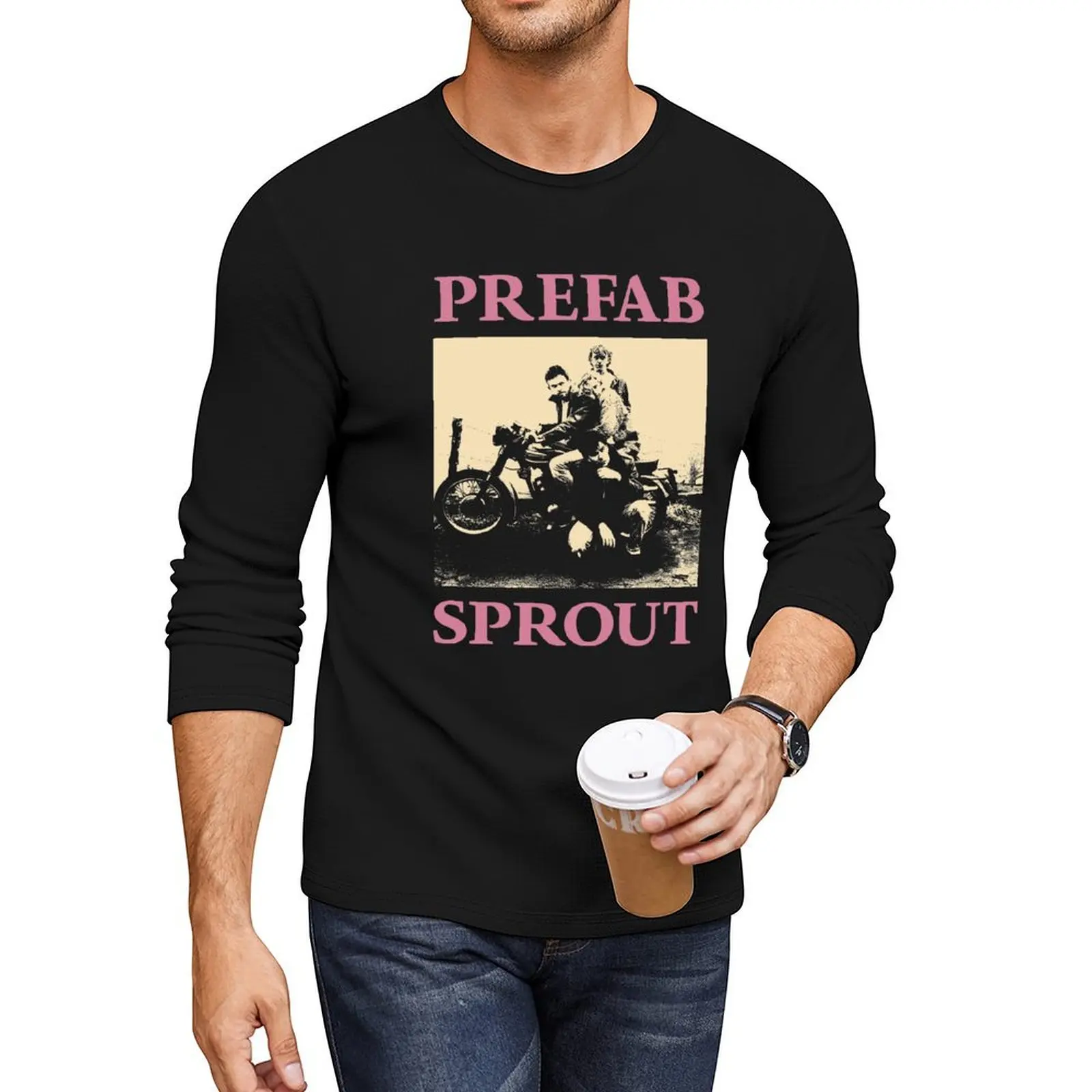Длинная футболка Prefab Sprout большие футболки забавная рубашка с животным принтом
