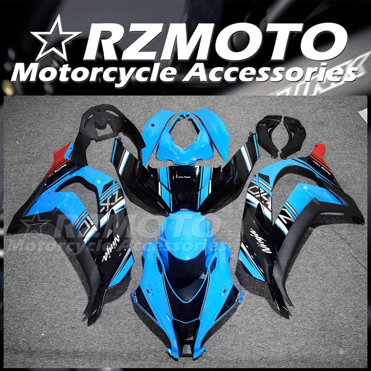 

4 подарка инъекция Новый ABS Обтекатели комплект подходит для kawasaki Ninja ZX-10R ZX10R 2016 2017 2018 16 17 18 19 Небесно-Голубой