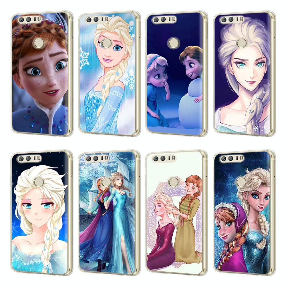 

Прозрачный мягкий чехол Анна и Эльза для iPhone 6 6S 7 8 Plus 11 Pro X XS XR Max