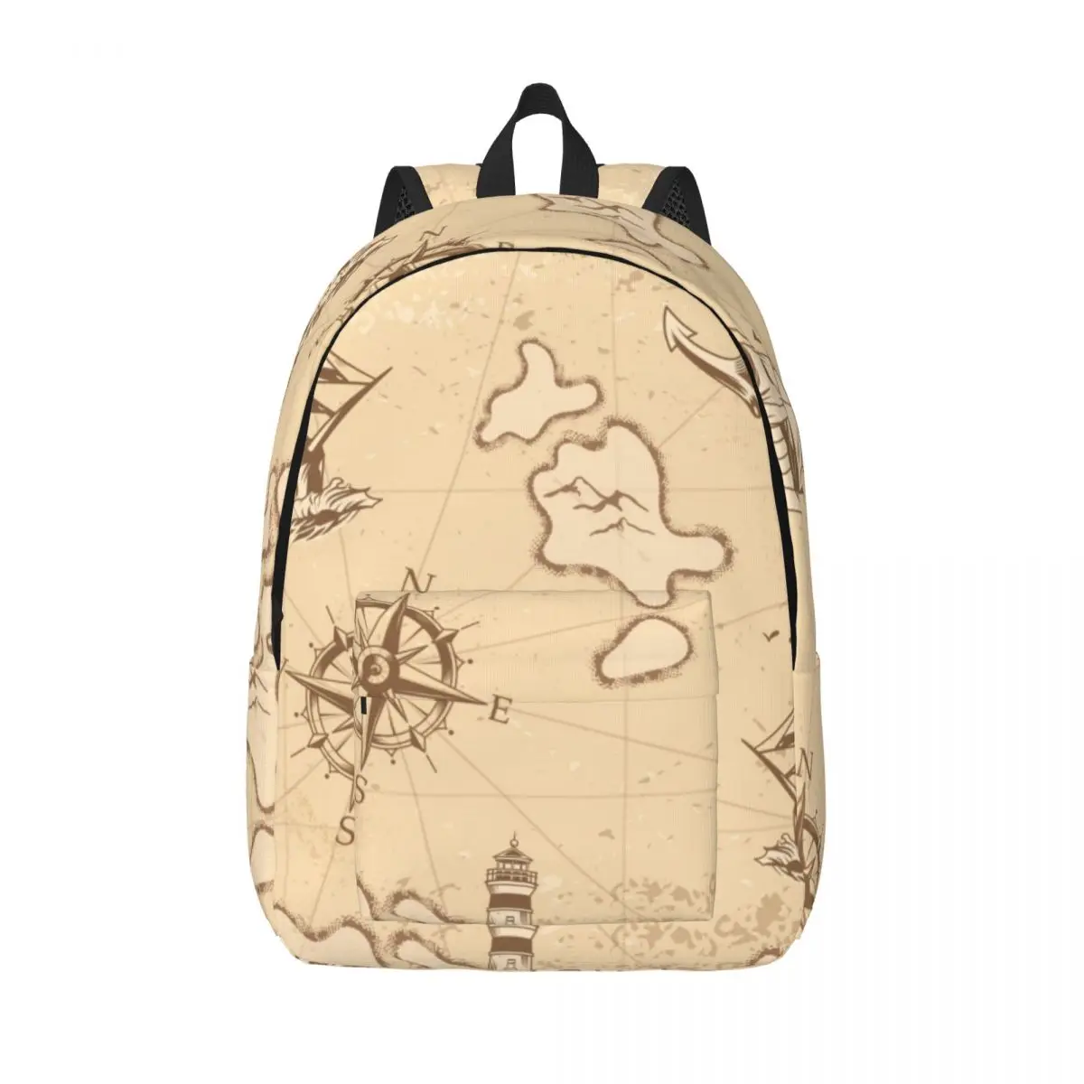 

Vintage Nautical Backpack Unisex Travel Bag Schoolbag Bookbag Mochila