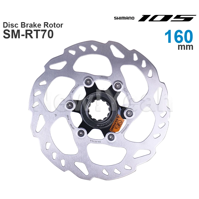 Тормозной ротор Shimano 105 SLX SM-RT70 CENTER LOCK 203/180/160/140 мм Genine part | Спорт и развлечения