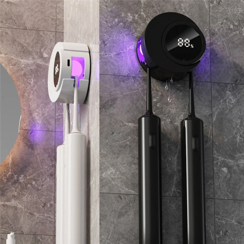Фото AC93-интеллектуальная индукционная коробка для дезинфекции зубных щеток с открыванием и закрыванием, ультрафиолетовая дезинфекция зубных щеток №4