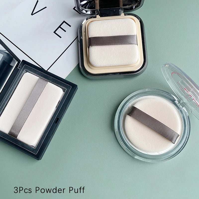 3Pcs Powder Puff Face Soft Loose Powder Body Powder Make Up Sponge Cream Beauty Blender Contouring Under Eye Corner Makeup Tools
