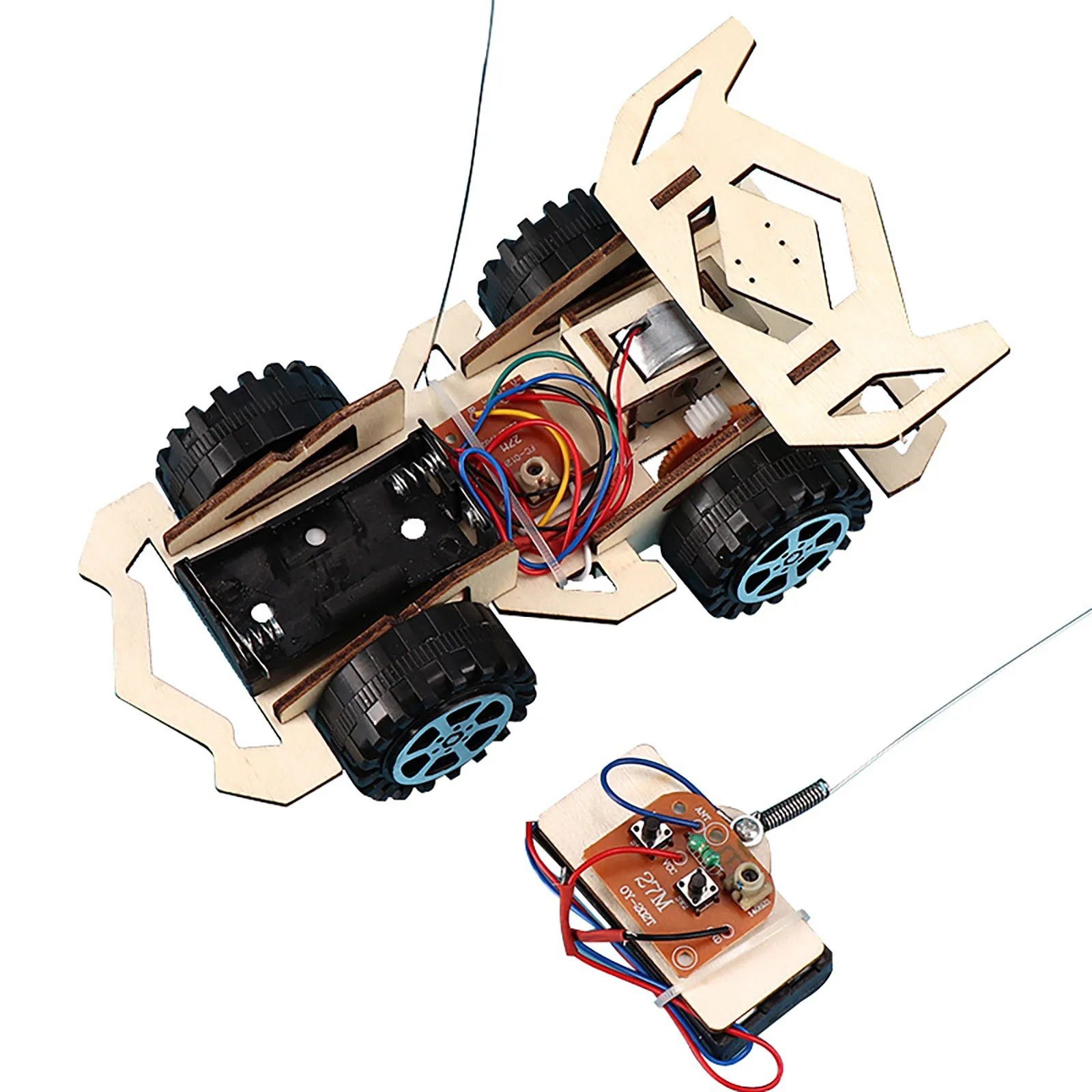 

RC Assembly Wooden Car Racing Cars Toys Building Kids Car Vehicle Toys Toy DIY Education