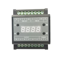 dmx302 led high voltage dmx triac dimmer ac90v 240v brightness controller 50hz60hz output 3channels 1ach for led panel light